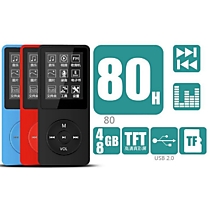 ультратонкий МР3 плеер поддержка до 64 гб, диктофон,чтение электронных книг,FMрадио